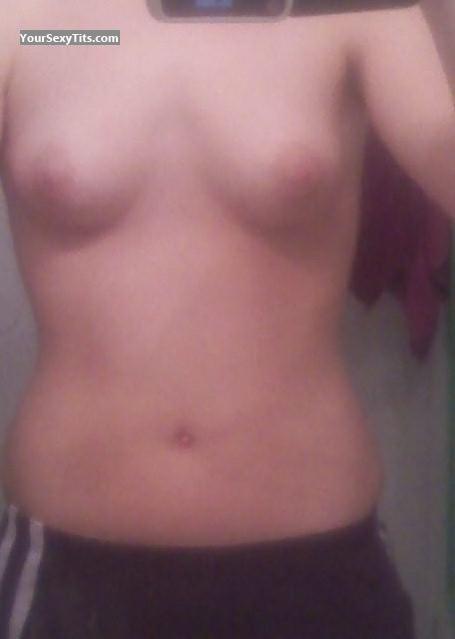 Tit Flash: My Small Tits (Selfie) - Hokiegirl from United States
